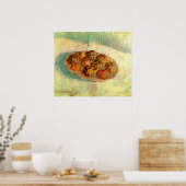 Basket van Apples aan Pissarro door Vincent van Go Poster (Keuken)