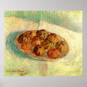 Basket van Apples aan Pissarro door Vincent van Go Poster (Voorkant)