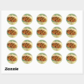 Basket van Apples aan Pissarro door Vincent van Go Ronde Sticker (Vel)
