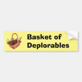 Basket van deplorabele woorden Bumpersticker (Voorkant)