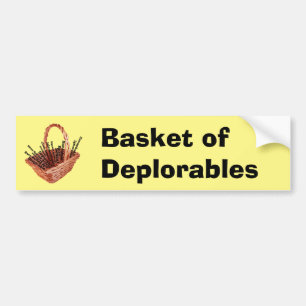 Basket van deplorabele woorden Bumpersticker