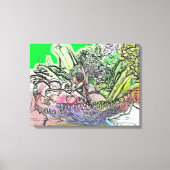 BASKET VAN GROENTEN CANVAS AFDRUK (Voorkant)