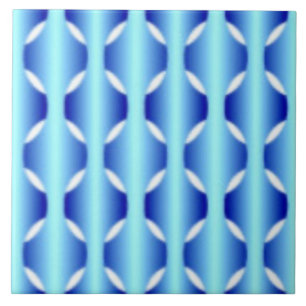 Basket Weave Blues Keramische Tegel Tegeltje