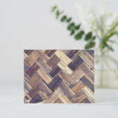 Basket Weave Briefkaart (Staand voorkant)