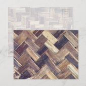 Basket Weave Briefkaart (Voorkant / Achterkant)
