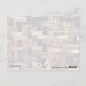 Basket Weave Briefkaart (Achterkant)