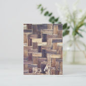 Basket Weave Briefkaart (Staand voorkant)