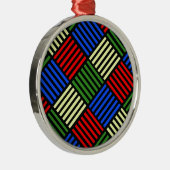 Basket Weave Metalen Ornament (Rechts)