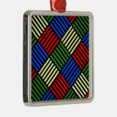 Basket Weave Metalen Ornament (Rechts)