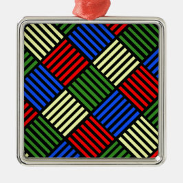 Basket Weave Metalen Ornament