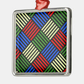 Basket Weave Metalen Ornament (Links)