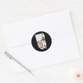 Basketbal3 (2) ronde sticker (Envelop)