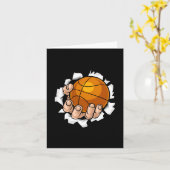 Basketbal 19 kaart (Gele Bloem)