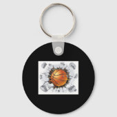 Basketbal 1 sleutelhanger (Voorkant)