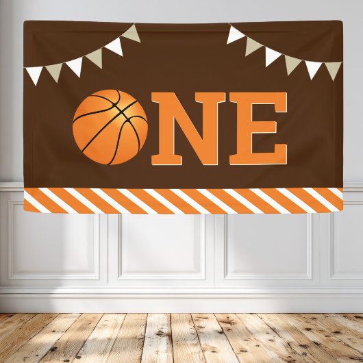 Basketbal 1e verjaardagsfeestje spandoek