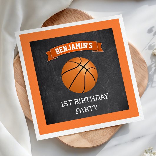 Basketbal 1e verpartij servet