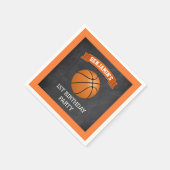 Basketbal 1e verpartij servet (Hoek)