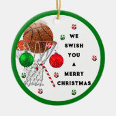 Basketbal 2023 Aandenken Keramiek Ornament (Voorkant)