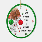 Basketbal 2023 Aandenken Keramiek Ornament (Links)