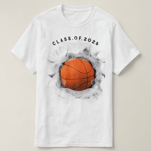 Basketbal 2026 t-shirt (Design voorkant)