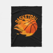 Basketbal 2 fleece deken (Voorkant)