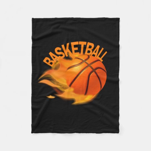 Basketbal 2 fleece deken (Voorkant)
