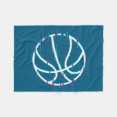 Basketbal 3 fleece deken (Voorkant (Horizontaal))