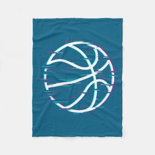 Basketbal 3 fleece deken (Voorkant)