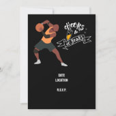 Basketbal 40e verjaardag Save the Date uitnodiging (Voorkant)