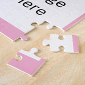 Basketbal 4 Foto Collage Jigsaw Puzzel Roze (Zijkant)