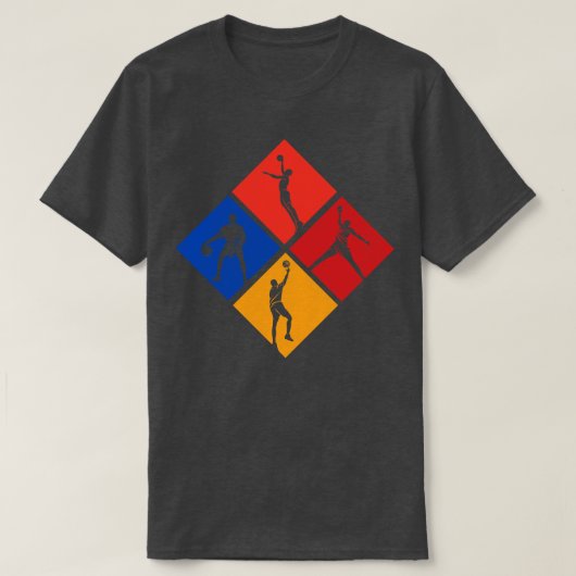 basketbal 4 t-shirt (Design voorkant)