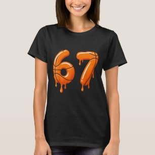 Basketbal 67 Meme Grappig Coole Slam Dunk Voor Jon T-shirt