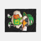 Basketbal 67 Zes Zeven Grappig Basketbal Meme Drip Fleece Deken (Voorkant (Horizontaal))