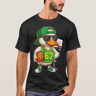 Basketbal 67 Zes Zeven Grappig Basketbal Meme Drip T-shirt