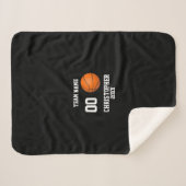 Basketbal 7 foto collage fleece deken (Voorkant (horizontaal))