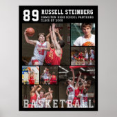 Basketbal 7 Foto Collage Poster (Voorkant)
