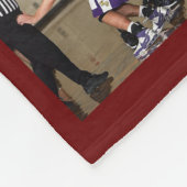 Basketbal 7 fotocollage rode wijn klein fleece deken (Hoek)