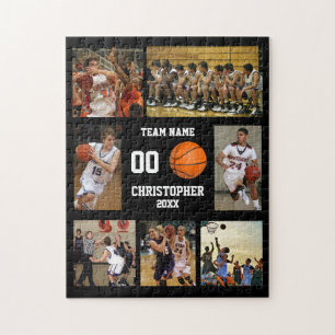 Basketbal 7 Team Fotocollage Legpuzzel