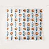 Basketbal 7e verjaardag jongen | Step Repeat Achte Wandkleed (Voorkant (horizontaal))