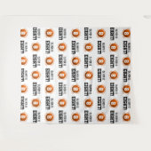 Basketbal 8e verjaardag jongen | Step Repeat Achte Wandkleed (Voorkant (horizontaal))