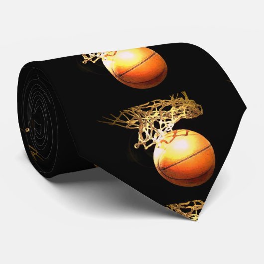 Basketbal Aangepast Stropdas (Opgerold)