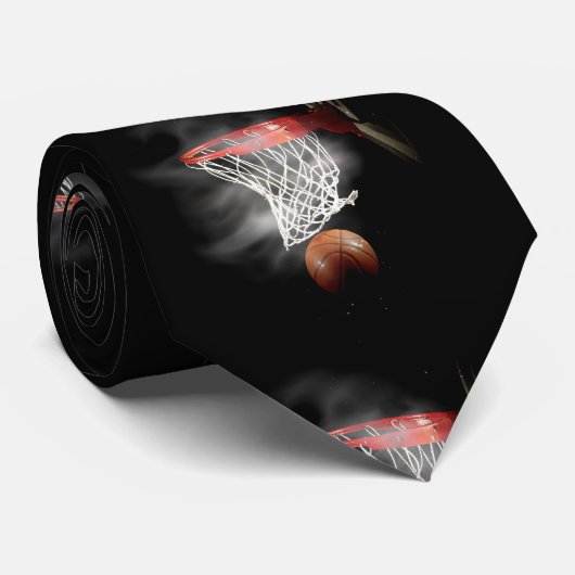 Basketbal Aangepast Stropdas (Opgerold)