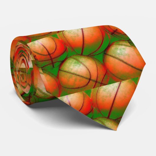 Basketbal Aangepast Stropdas (Opgerold)