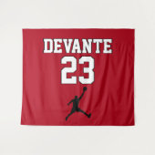 Basketbal Aangepaste Achtergrond - Groot Wandkleed (Voorkant (horizontaal))