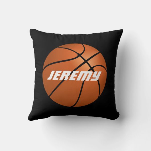 Basketbal aangepaste gepersonaliseerde kussen (Achterkant)