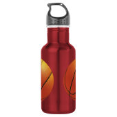 Basketbal aangepaste naam waterflessen waterfles  (Achterkant)