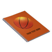 Basketbal aangepaste notitieboek (Rechterzijde)