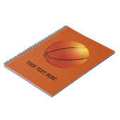 Basketbal aangepaste notitieboek (Linkerzijde)