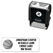 Basketbal Aangepaste retour adres Zelf Inking Stem Zelfinktende Stempel (In situ)