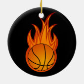 Basketbal - aangepaste versiering keramisch ornament (Achterkant)